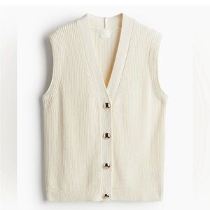 H&M Off-White Knit Vest
